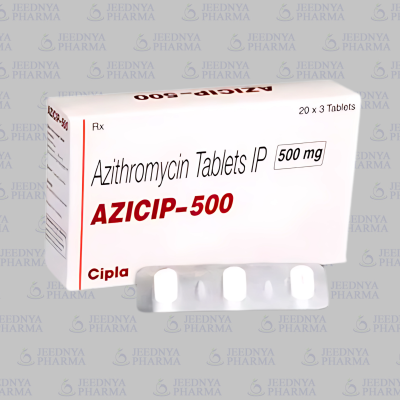 Azicip 500 Azithromycin Tablets IP 500 Mg